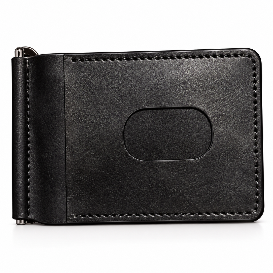 Premium Vintage Leather Money Clip Wallet