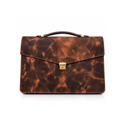 Premium Vintage Leather Executive Briefcase – Luxury Business Collection