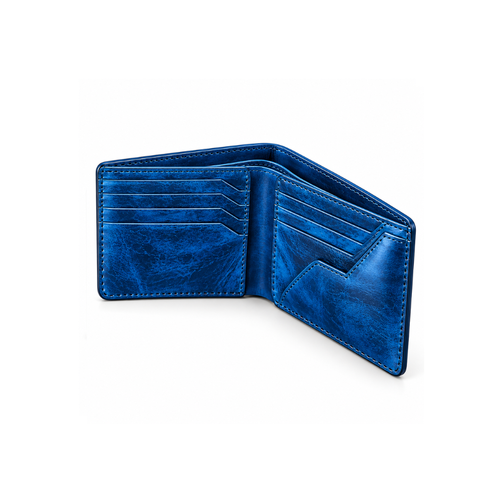 Premium Vintage Leather Bifold Wallet – Timeless Luxury Collection